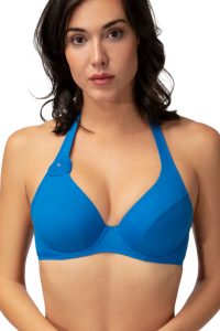 Strój kąpielowy Empreinte Flower Blue Triangle Plunge Bikini Set 2221KXS/2221BNS