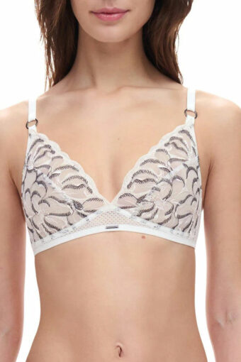 Biustonosz Chantelle Fleurs Wirefree Triangle Bra C12M80