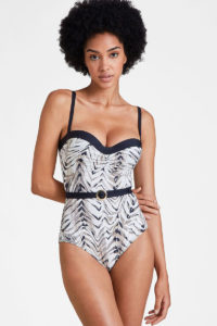 Strój kąpielowy Aubade Padded Balcony One-Piece Swimsuit Safari Sands Animal IV56