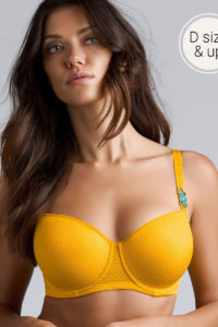 Biustonosz Marlies Dekkers Lady Leaf Bright Ochre Padded Balcony Bra 356701