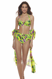 Strój kąpielowy Roidal Nora Lime Padded Balcony Bikini Set 120.26/03