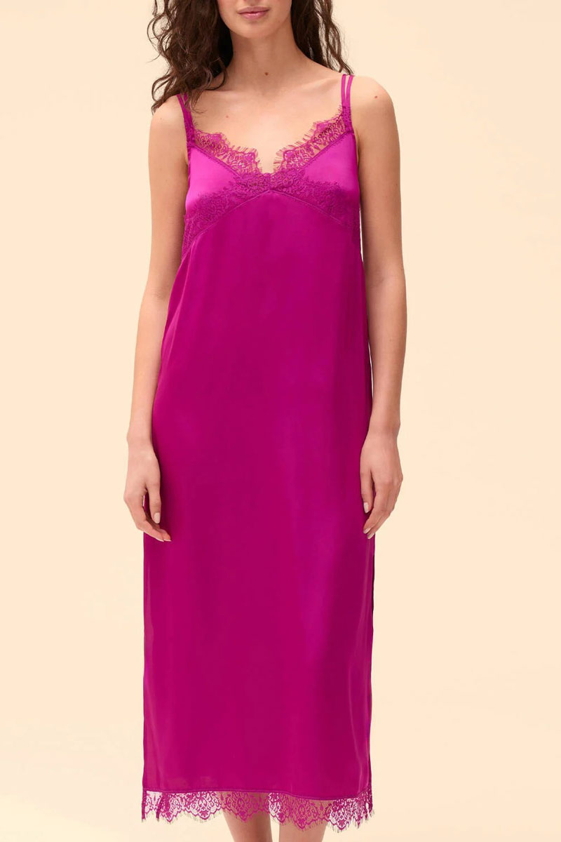 Koszulka nocna Simone Perele Satin Secrets 23H941