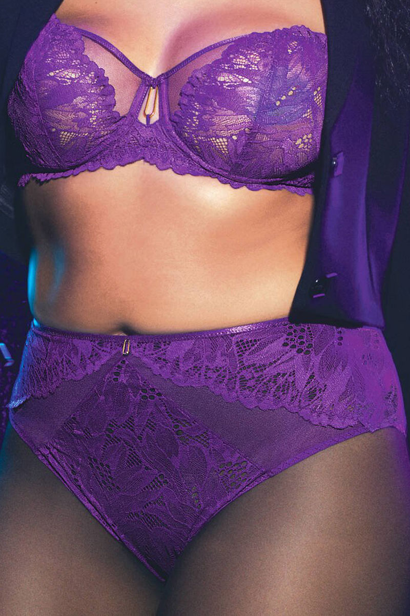 Majtki Aubade Flowermania Highwaisted Maxi Brief LA24