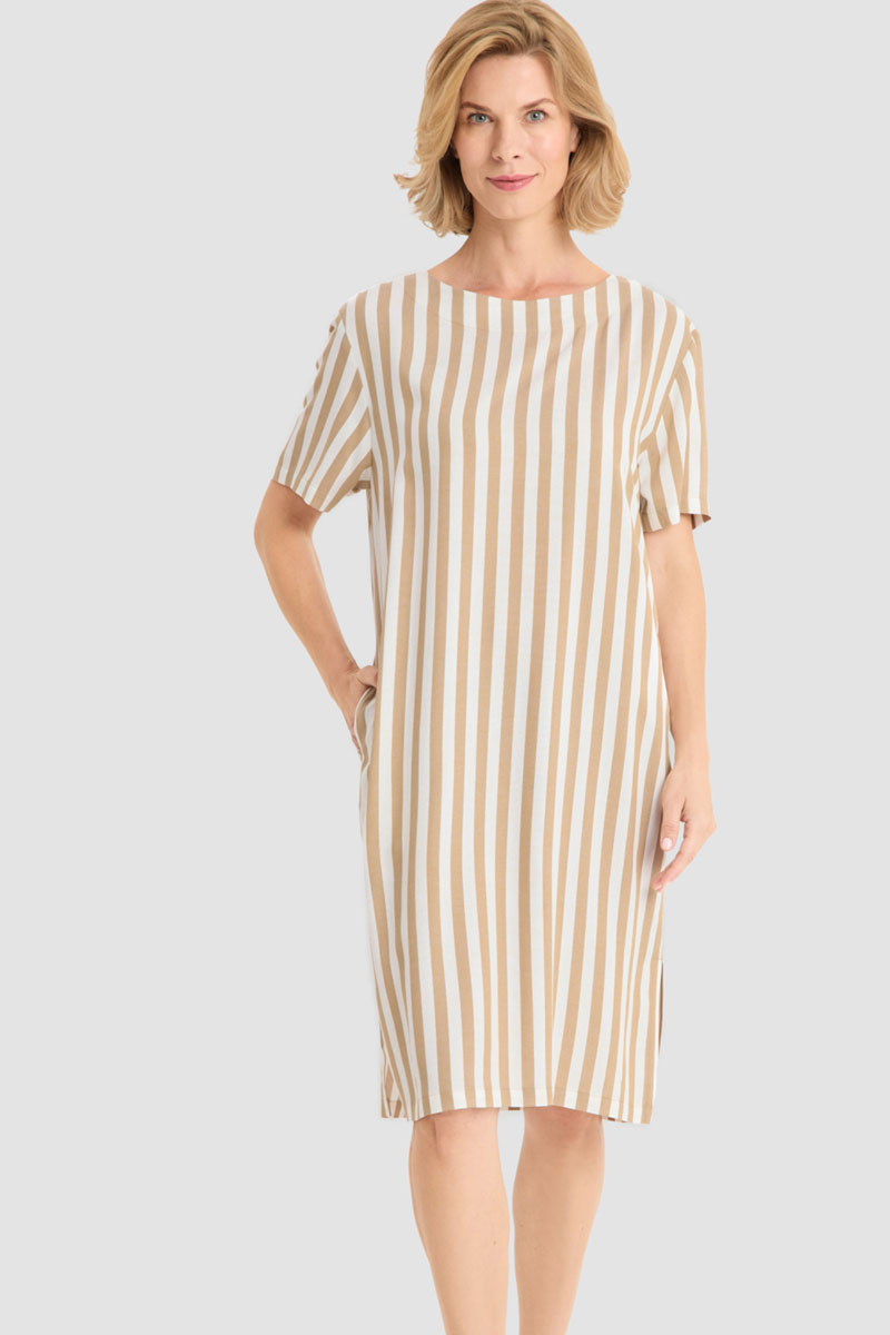 Sukienka letnia Rosch Casual Chic White- Toffee Summer Viscose Dress 1263082