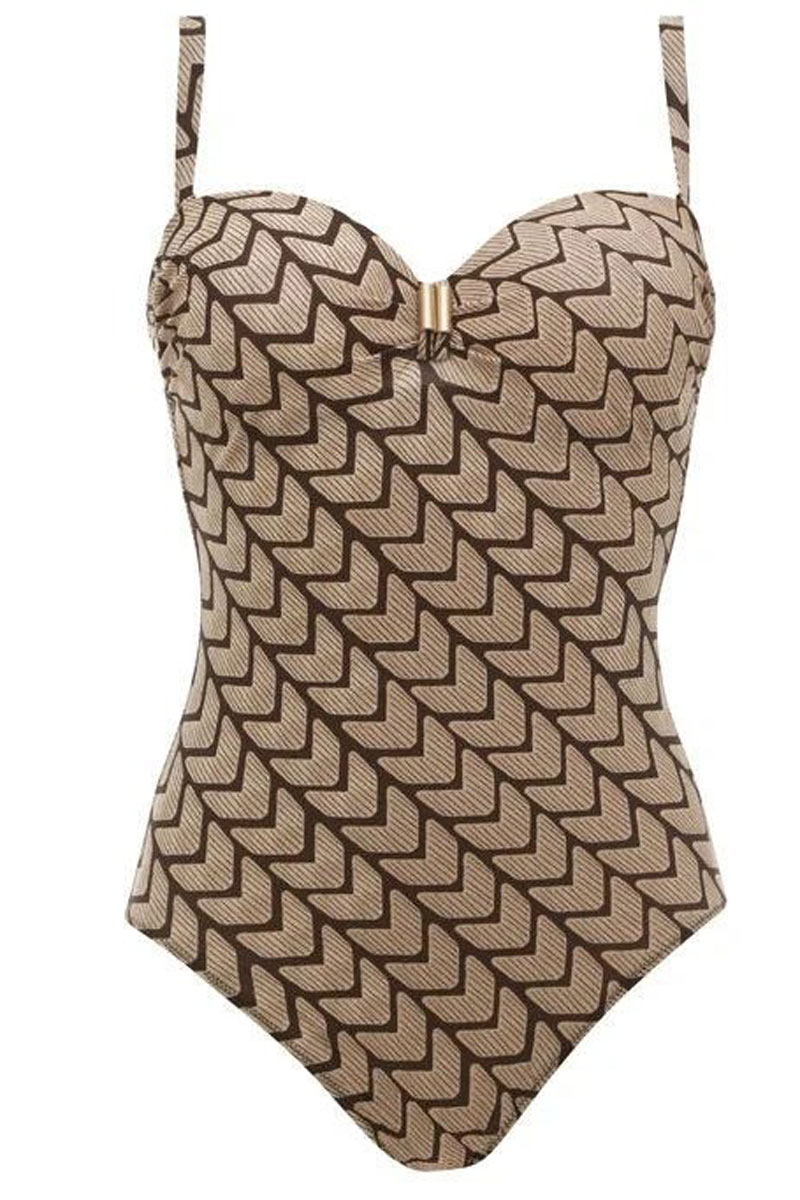 Strój kąpielowy Opera Bronze Beauty Strapless Padded Balcony One-Piece Swimsuit 62016