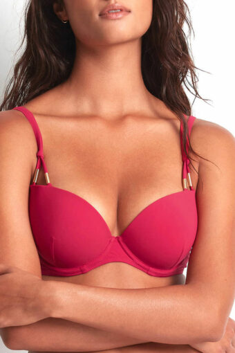Strój kąpielowy Aubade Beach Escape Plunge Push Up Bikini Bra LS08
