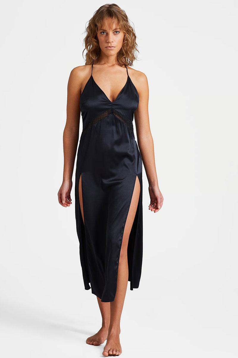 Koszula nocna Aubade Silk Desir Nightie Long RJ45