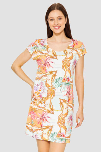 Sukienka letnia Feraud Casual Chic Viscose Miami Ornaments Summer Dress 3245068