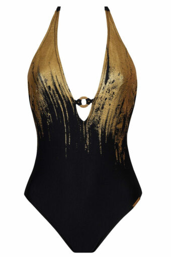 Strój kąpielowy Lise Charmel Feuille D'or Noir Wireless One-piece Swimsuit ABB 9779