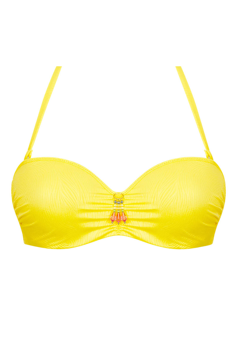 Strój kąpielowy Antigel La Muse Des Vagues Strapless Padded Balcony Bikini Bra EBB 7126