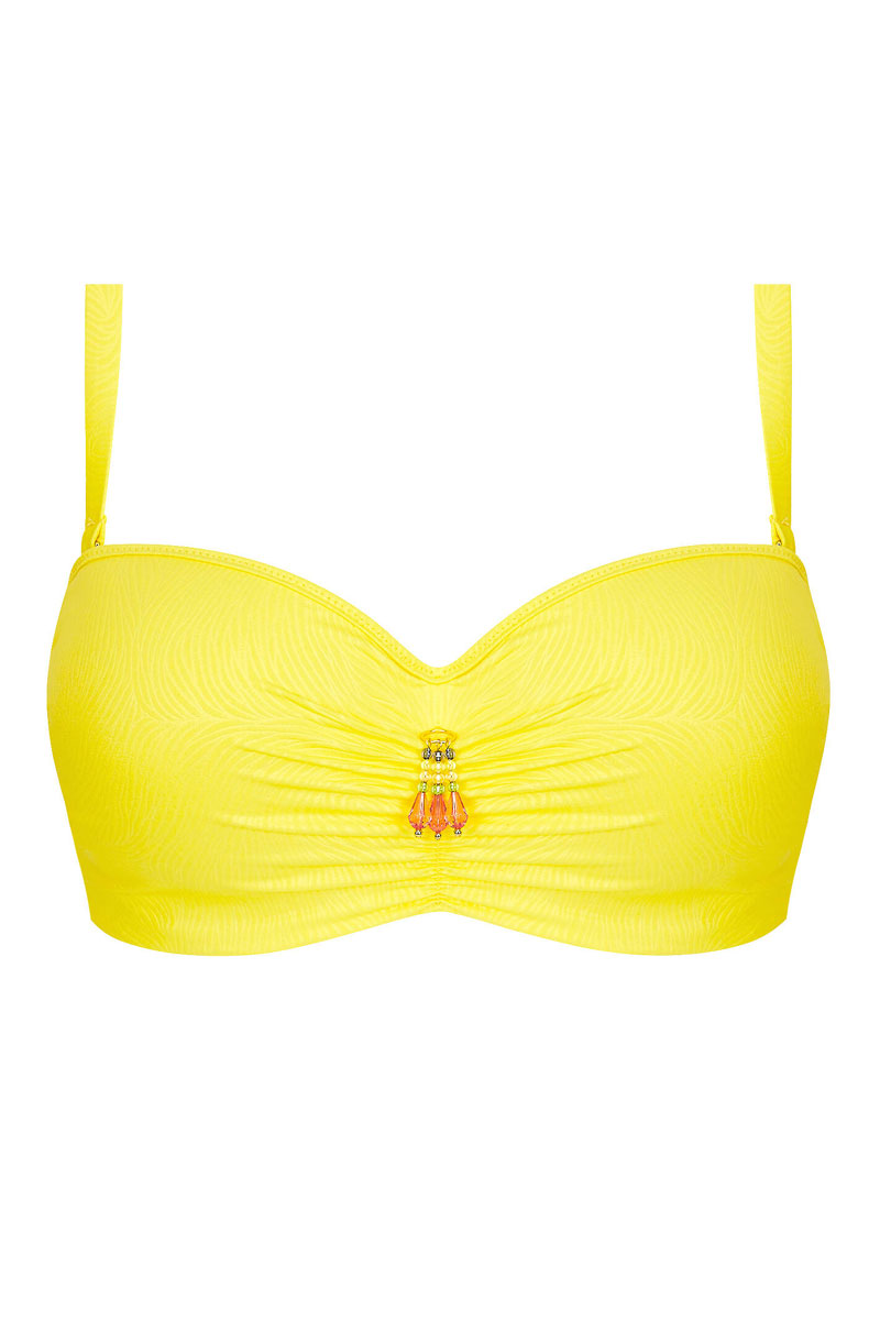 Strój kąpielowy Antigel La Muse Des Vagues Strapless Padded Balcony Bikini Bra FBB 7126