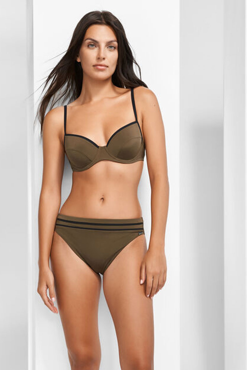 Strój kąpielowy Maryan Mehlhorn Silence Olive Underwired Bikini Set 5614/858