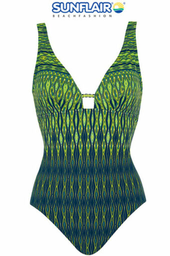 Strój kąpielowy Sunflair Green Black Padded One-Piece Swimsuit 22040