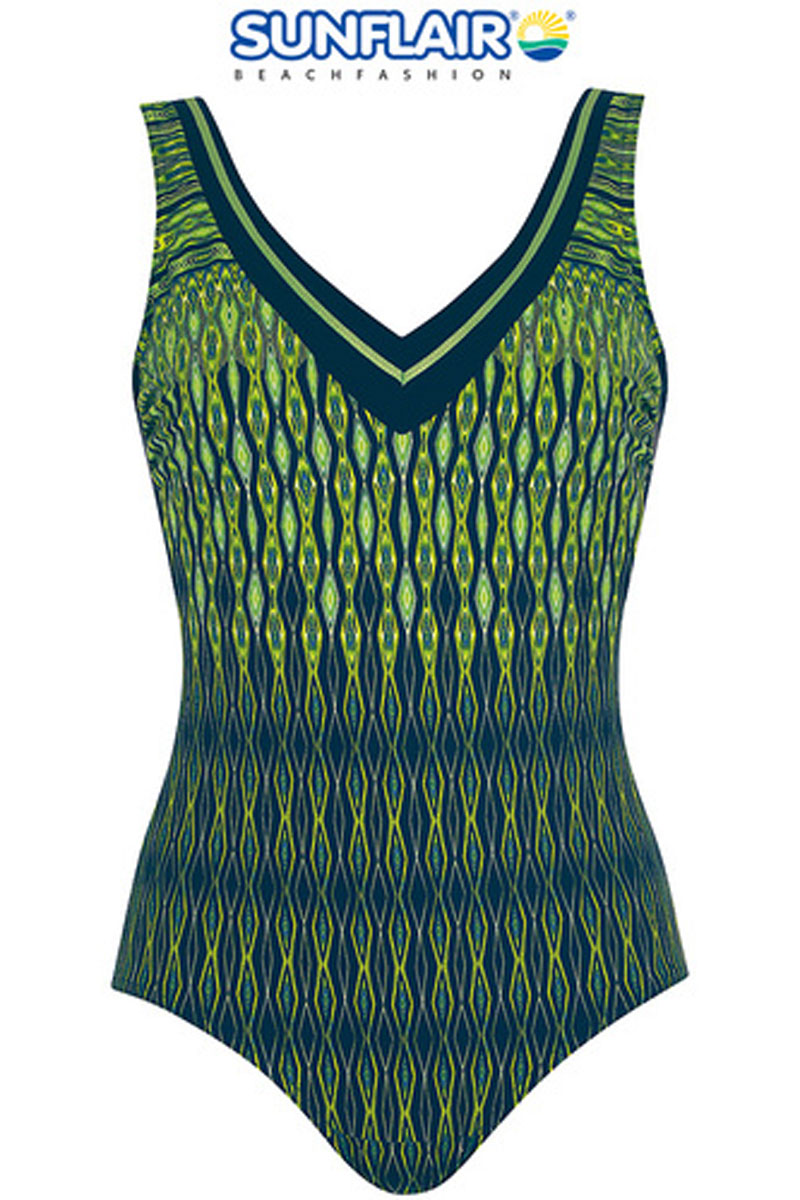 Strój kąpielowy Sunflair Wireless Padded One-Piece Green Swimsuit 22147