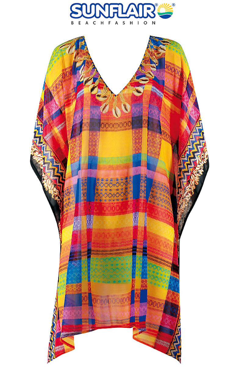 Tunika plażowa Sunflair Poncho Multicolour 73815