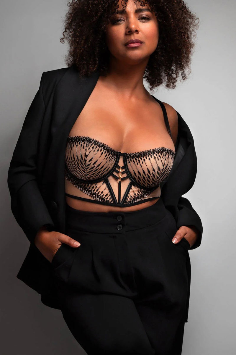 Biustonosz Aubade Voodoo Kiss Underwired Longline Balcony Bra 3D36