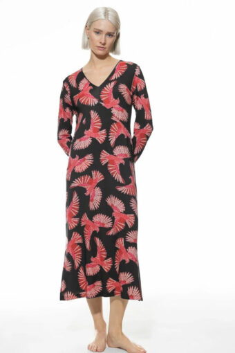 Koszula nocna Mey Flying Bird Tunder Grey Long-sleeve Modal Nightshirt 1230024