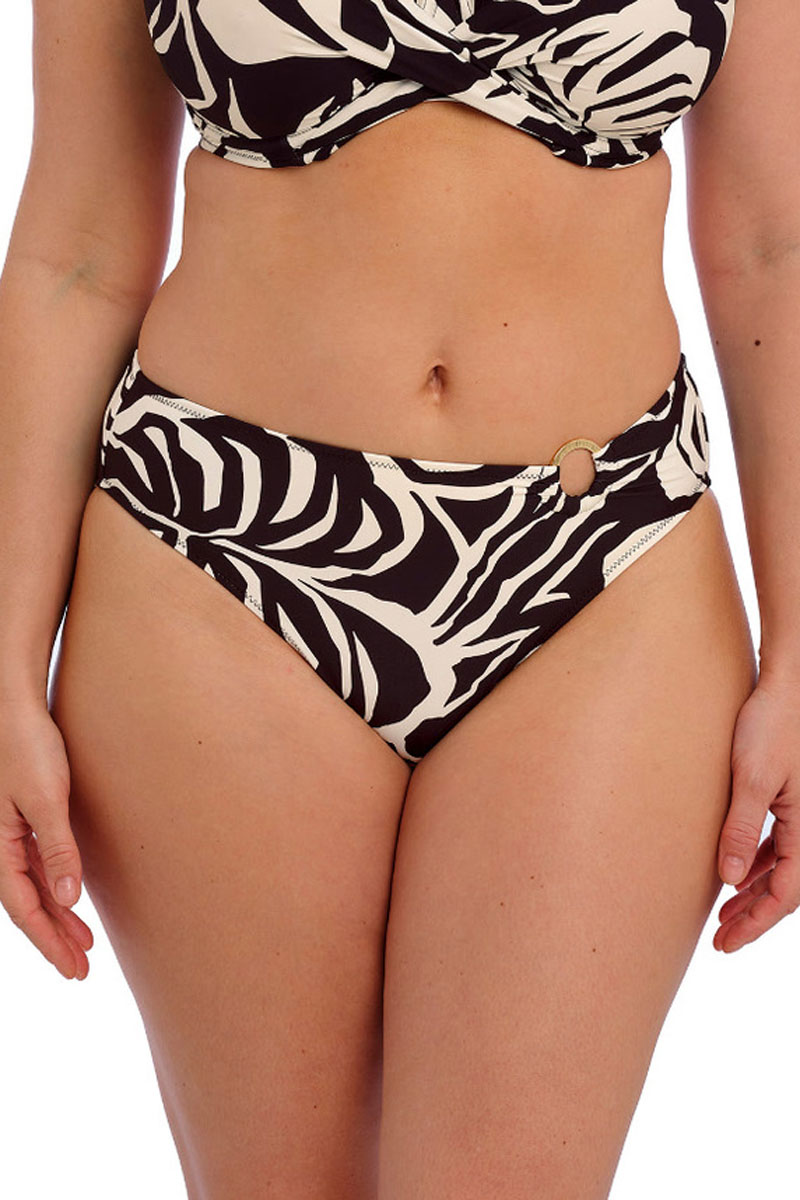 Strój kąpielowy Fantasie Aruba Nights Black and Cream Mid Rise Bikini Brief 505372