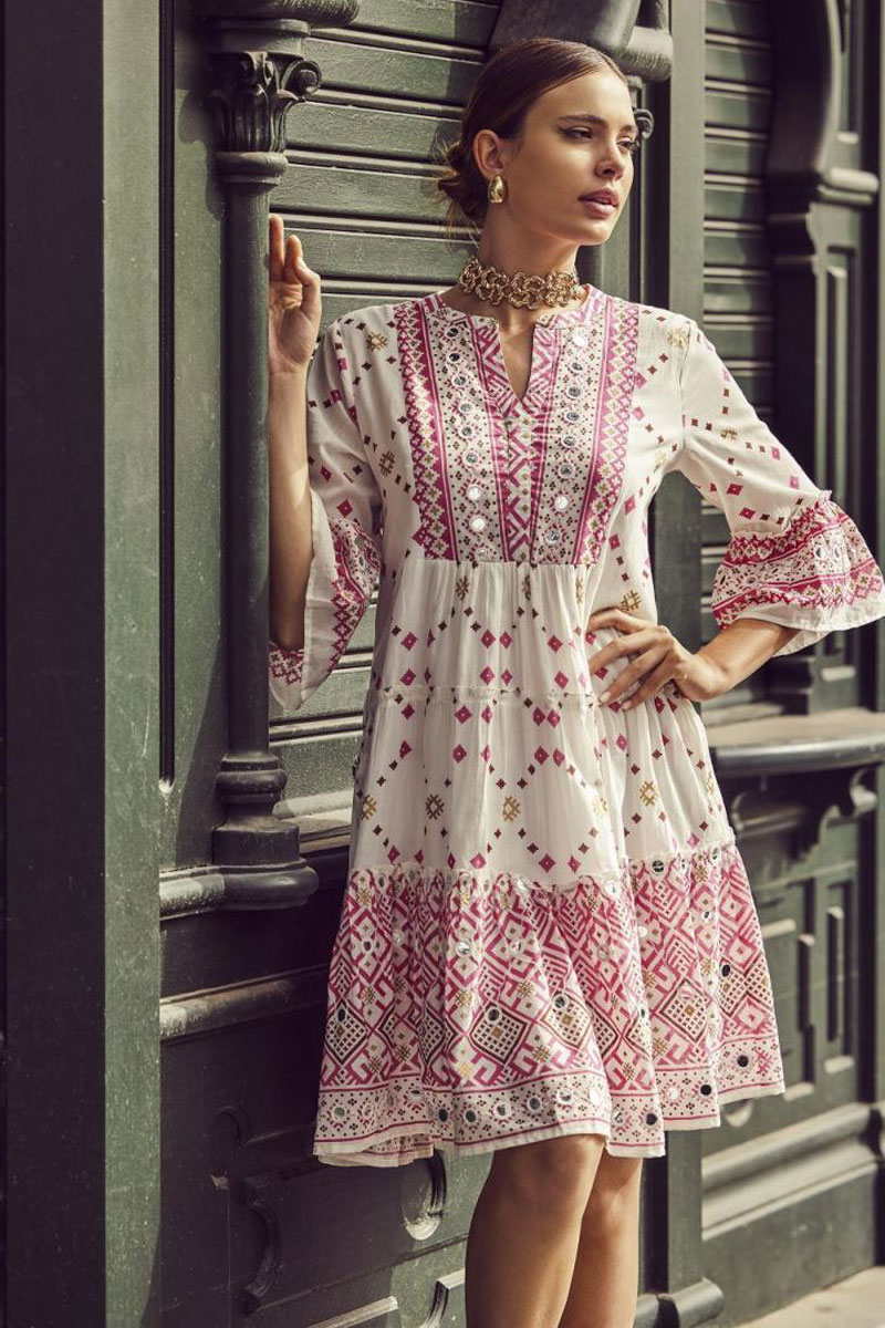 Sukienka letnia Iconique Cotton Summer Dress IC25-037