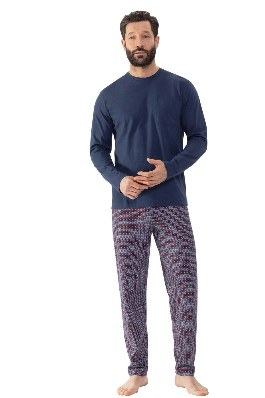 Piżama męska Mey Men Pyjamas Red Tile 2240003