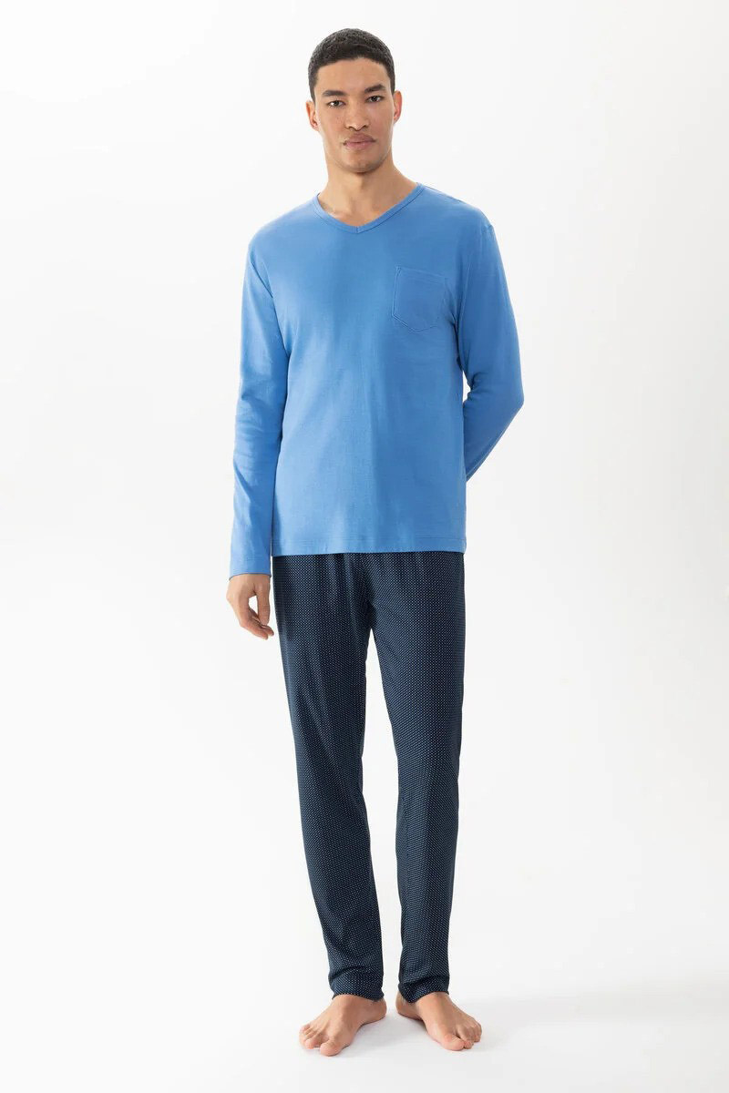 Piżama męska Mey Men Pyjamas Micro Blue 2240046