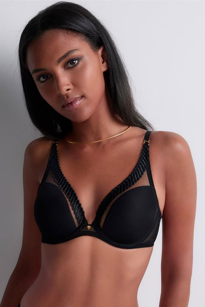 Biustonosz Aubade Sheer Emotion Padded Triangle Plunge Bra 4MF12