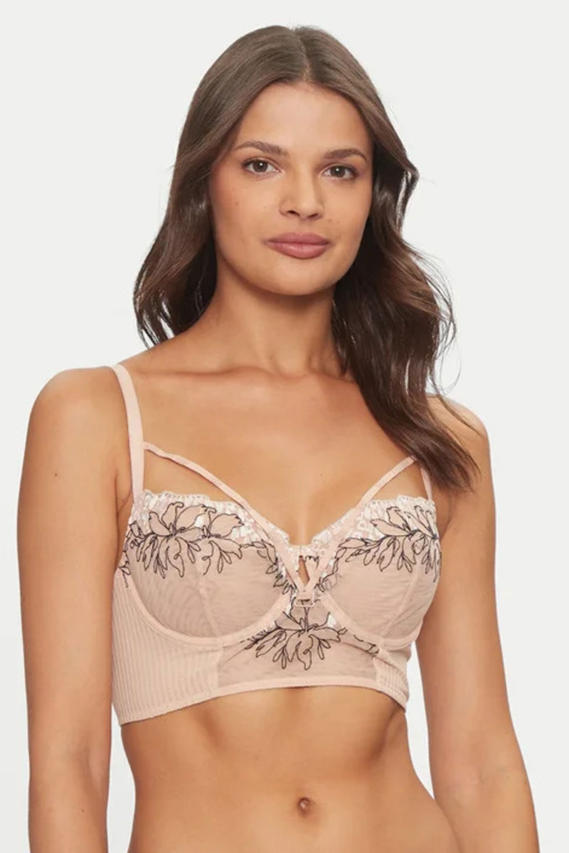 Biustonosz Chantelle Pulp Spice Long Line Bustier Underwired Balcony Bra C22BK6