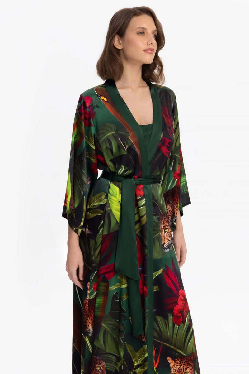 Szlafrok Marc & Andre Hidden Oasis Silk Negligee W25-00SS101