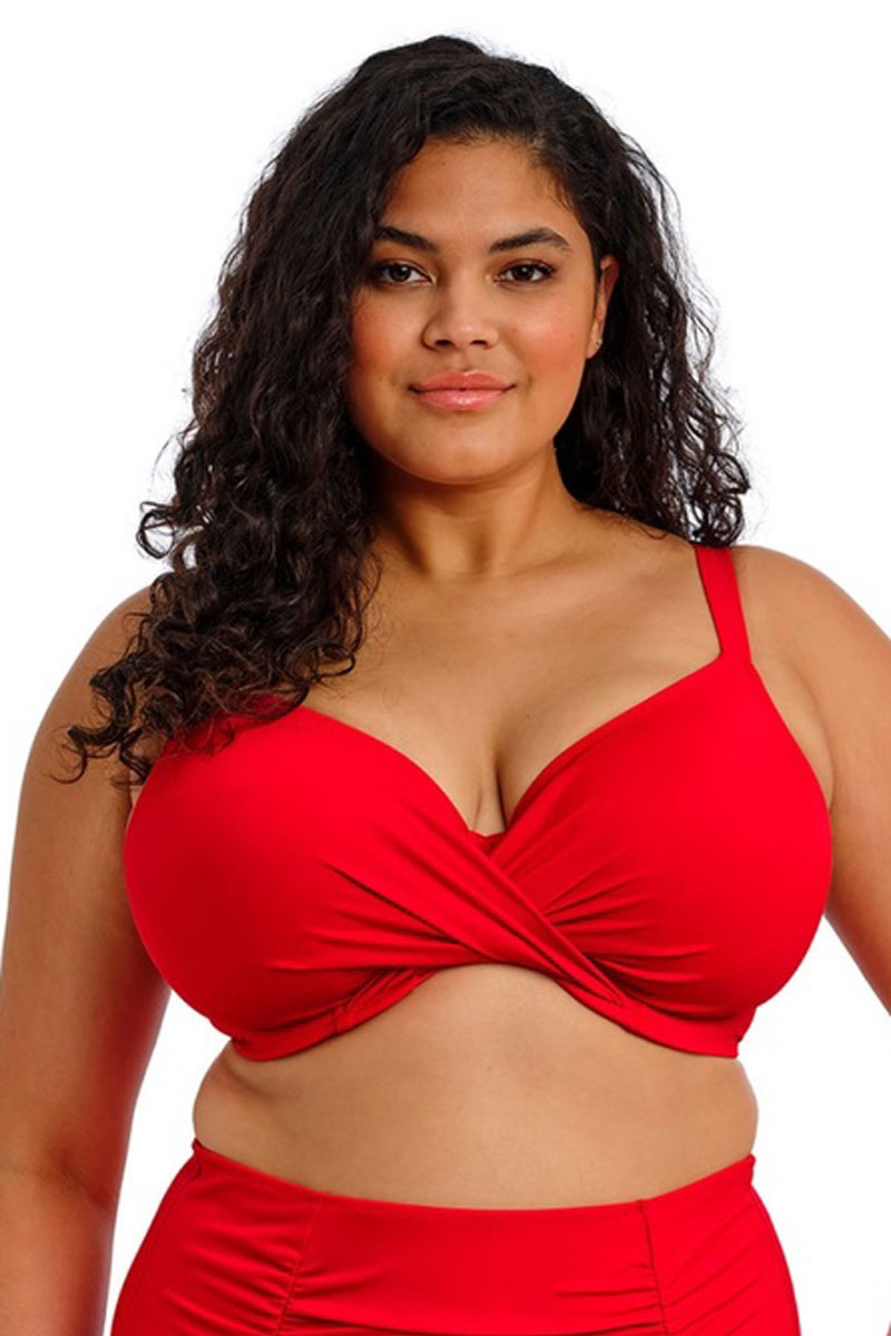 Strój kąpielowy Elomi Plain Sailing Underwired Plunge Bikini Bra 7285