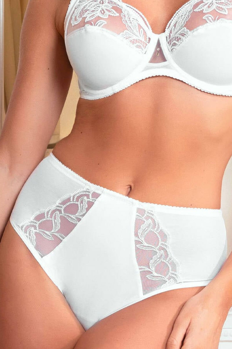 Majtki Lise Charmel Eclat Couture White Tai Maxi Brief BCJ 0373