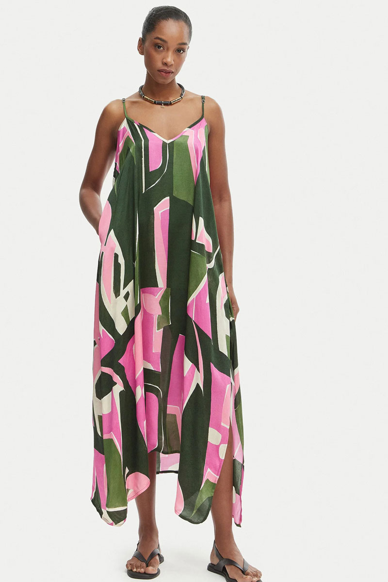 Sukienka plażowa Iconique Gemma Viscose Modal Summer Dress IC26-102