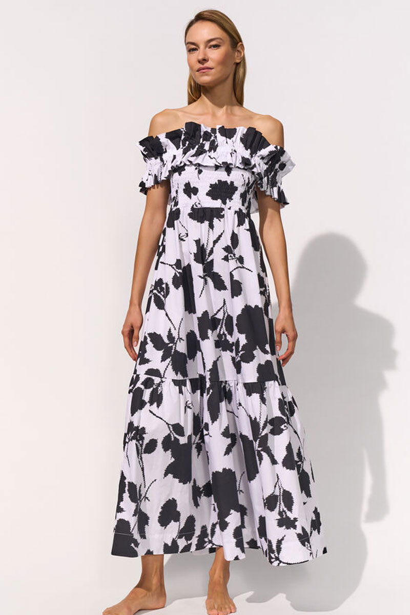 Sukienka letnia Maryan Mehlhorn Florascape Long Cotton Dress M3051