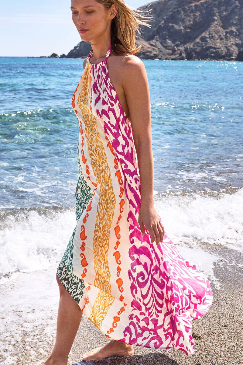 Sukienka letnia Maryan Mehlhorn Solaria Viscose Long Dress M3106