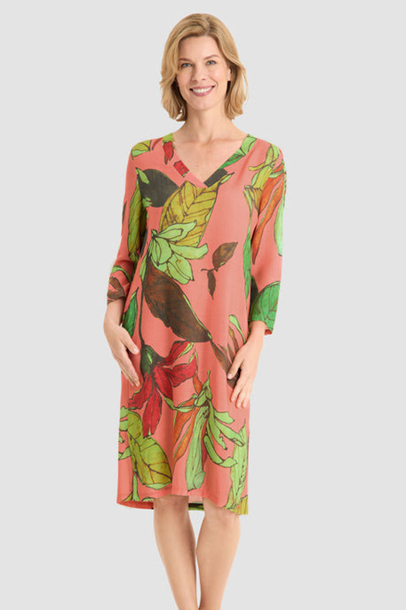 Tunika letnia Rosch Casual Chic Coral Green Summer Viscose Tunic 1265588
