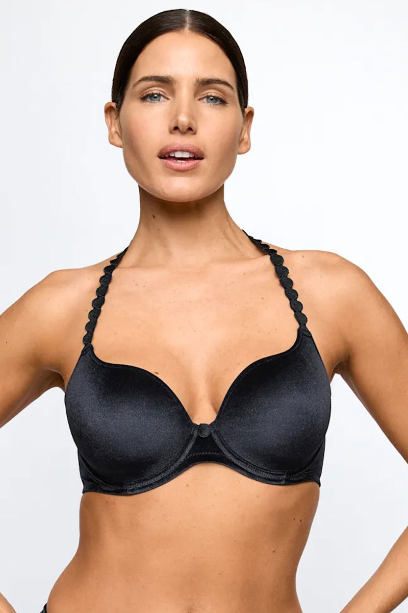Biustonosz Marie Jo Tom Black Velvet Padded Heart Shape Bra 0120826